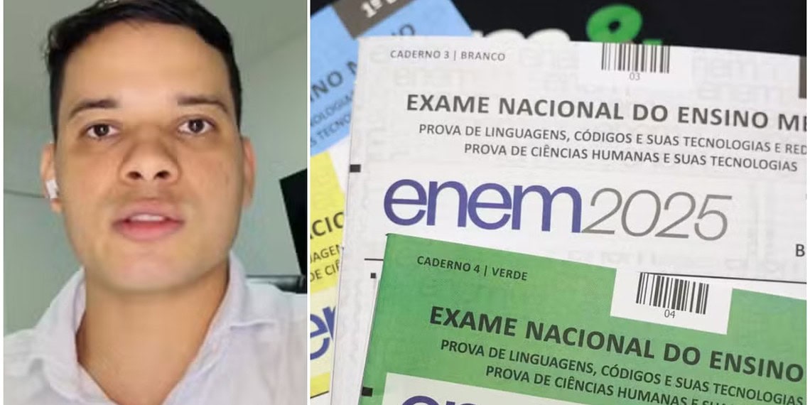 Universitário que revelou questões do Enem 2025 pagava R$ 10 por cada pergunta de pré-teste repassada a ele
