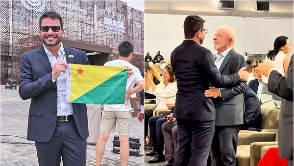 Gladson participa da COP30 em Belém e destaca papel do Acre na preservação da Amazônia: 'somar esforços em favor do planeta'