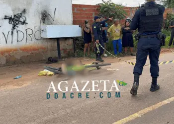 URGENTE: Jovem é morto a tiros enquanto andava de bicicleta no Segundo Distrito de Rio Branco
