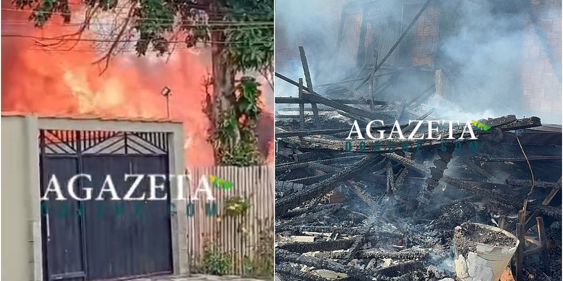 Incêndio atinge residência e deixa homem ferido na Baixada da Sobral