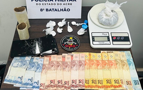 Detento monitorado por tornozeleira eletrônica é flagrado com drogas no interior do Acre