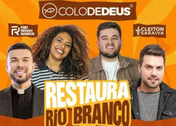 Frei Renan, Cleiton Saraiva e Colo de Deus são atrações do Restaura Rio Branco 2025