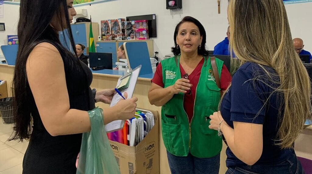 Equipes do Sine Acre mobilizam empresas de Rio Branco para ofertar maior número de vagas possível na 1ª Feira do Emprego. Foto: Emely Azevedo/Seict