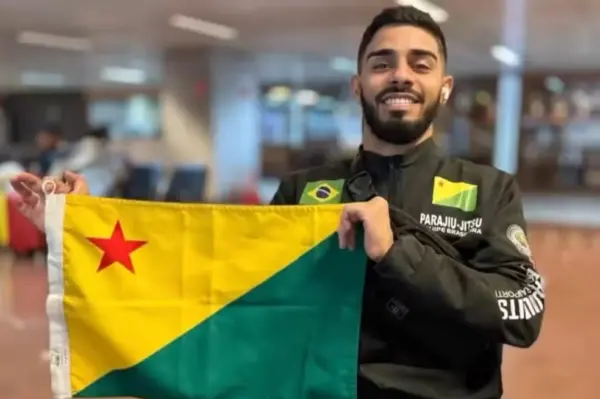 Paratleta acreano Thomas Silva embarca para Mundiais de Parajiu-jítsu na Tailândia e nos Emirados Árabes