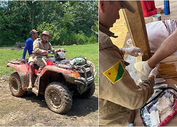 Homem de 50 anos é picado por jararaca e resgatado de quadriciclo por bombeiros no interior do Acre 2 Foto: Reprodução/Redes sociais