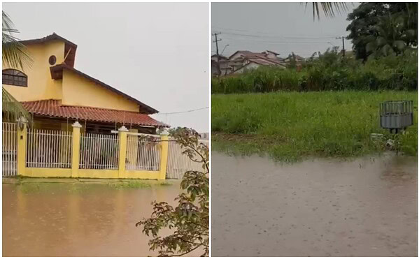 Chuva intensa alaga ruas, eleva igarapés e dificulta tráfego em bairros de Rio Branco; FOTOS