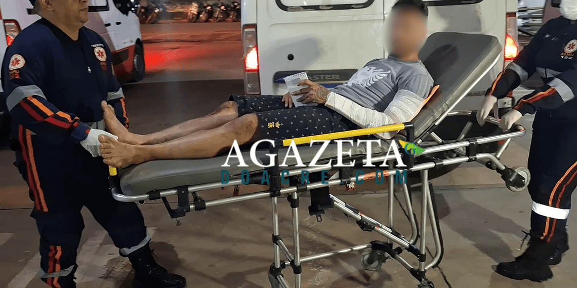 Homem é espancado com ripas, ferro e pedras em via pública no bairro Eldorado 1 Homem é espancado com ripas, ferro e pedras em via pública no bairro Eldorado