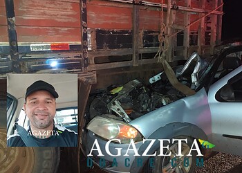 Colisão entre carro e caminhão tira a vida de sargento do Bope 3 Colisão entre carro e caminhão tira a vida de sargento do Bope
