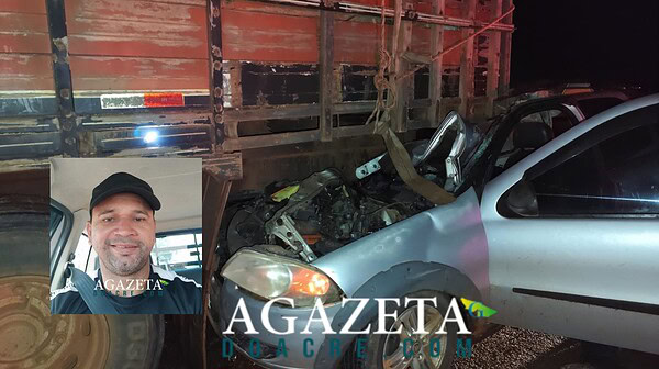 Colisão entre carro e caminhão tira a vida de sargento do Bope