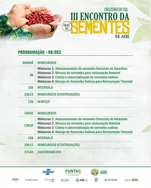 Sebrae e Funtac promovem 3º Encontro da Rede de Sementes do Acre 3 Sebrae e Funtac promovem 3º Encontro da Rede de Sementes do Acre