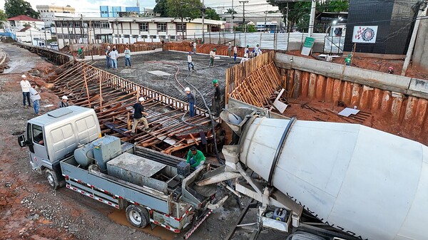 Obras do Complexo Viário da Avenida Ceará avançam com início da concretagem do viaduto