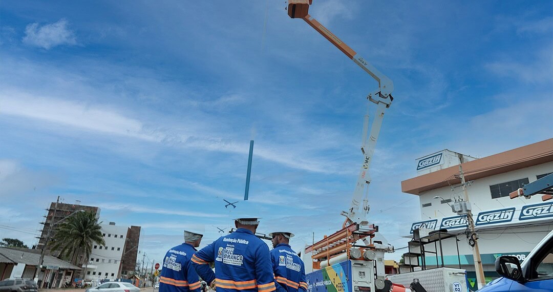 Prefeitura de Rio Branco avança com nova iluminação pública na Avenida Ceará 1 Foto: Val Fernandes