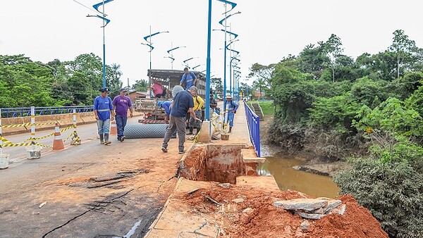 Prefeitura autoriza contrato emergencial de R$ 1,36 milhão para obra em ponte no bairro Belo Jardim I