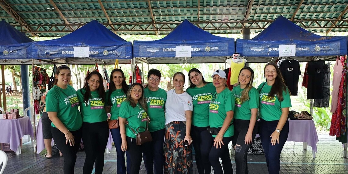 Semulher realiza feira de mulheres empreendedoras no Horto Florestal 1 Semulher promove feira de empreendedoras no Horto Florestal, em Rio Branco. Foto: Ruth Muniz/Semulher