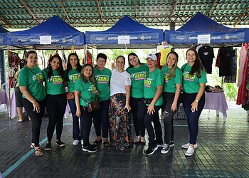 Semulher promove feira de empreendedoras no Horto Florestal, em Rio Branco. Foto: Ruth Muniz/Semulher