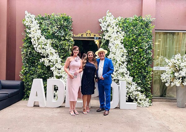 O prefeito de Rio Branco Tião Bocalom e a primeira dama da capital Kellen Bocalom estiveram na festa de confraternização da ADEPOL