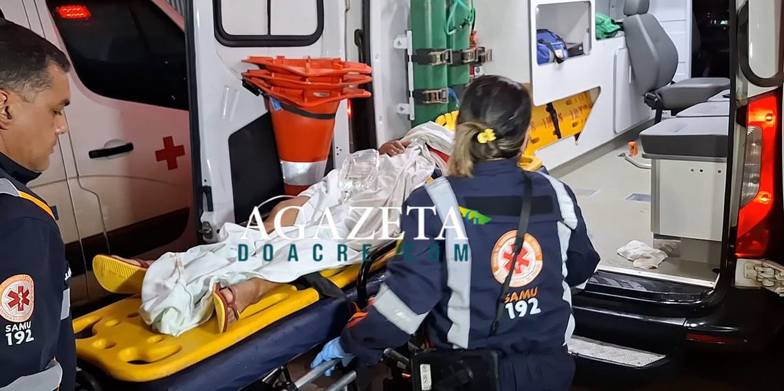 Briga em frente a mercado no interior do Acre deixa duas pessoas feridas e termina com prisão do agressor