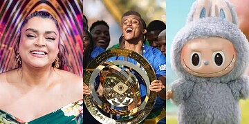Preta Gil, Mundial de Clubes e Labubu — Foto: Globo, Getty Images e reprodução/Pop Mart