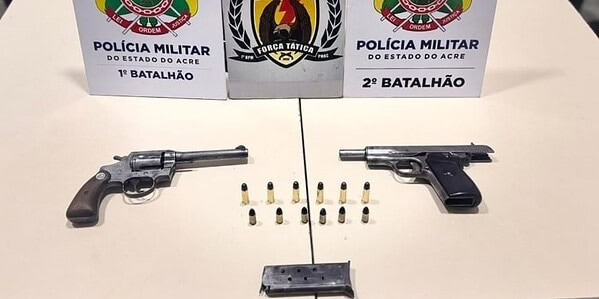 Suspeito ligado a facção criminosa é preso com arma e munições no Conjunto Esperança em Rio Branco
