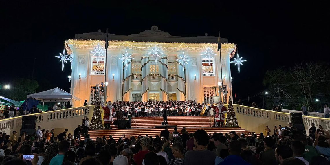 Cantata de Natal marca o acender das luzes no Palácio Rio Branco; veja fotos 1 Foto: Kauã Lucas