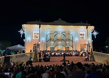 Cantata de Natal marca o acender das luzes no Palácio Rio Branco; veja fotos 1 Foto: Kauã Lucas