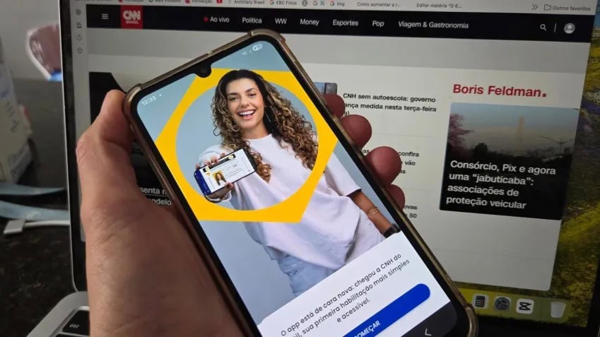 Aplicativo da CNH do Brasil: passo a passo para tirar primeira habilitação 1 Aplicativo CNH do Brasil substitui antigo Carteira Digital de Trânsito com atualização automática • Thiago Ventura/CNN Brasil