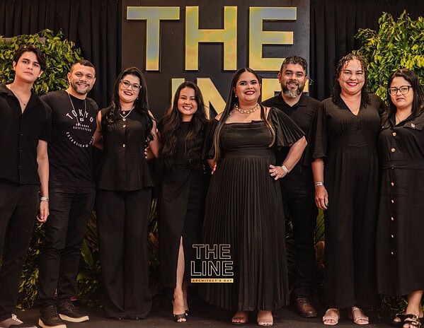 As arquitetas Paula Dossa e Rose Moretto assinaram a festa The Line, uma celebração em homenagem ao Dia do Arquiteto no Gran Reserva