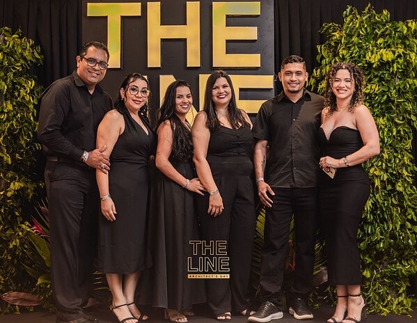 As arquitetas Paula Dossa e Rose Moretto assinaram a festa The Line, uma celebração em homenagem ao Dia do Arquiteto no Gran Reserva