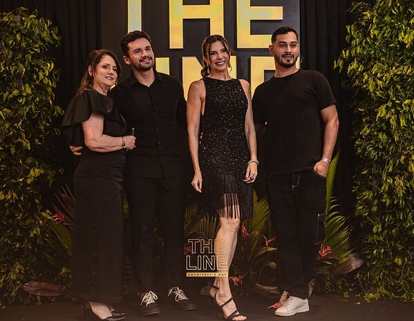 As arquitetas Paula Dossa e Rose Moretto assinaram a festa The Line, uma celebração em homenagem ao Dia do Arquiteto no Gran Reserva