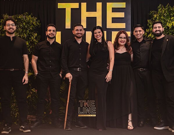 As arquitetas Paula Dossa e Rose Moretto assinaram a festa The Line, uma celebração em homenagem ao Dia do Arquiteto no Gran Reserva