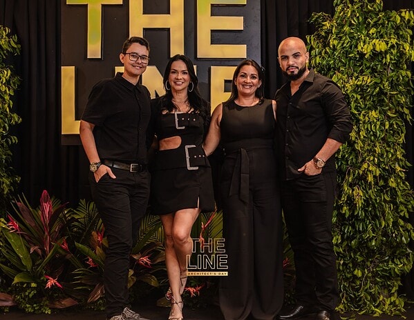 As arquitetas Paula Dossa e Rose Moretto assinaram a festa The Line, uma celebração em homenagem ao Dia do Arquiteto no Gran Reserva