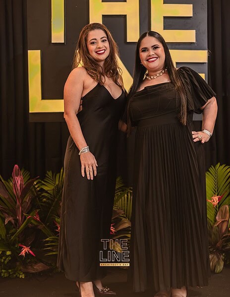 As arquitetas Paula Dossa e Rose Moretto assinaram a festa The Line, uma celebração em homenagem ao Dia do Arquiteto no Gran Reserva