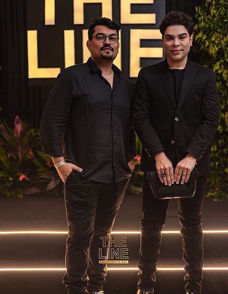 As arquitetas Paula Dossa e Rose Moretto assinaram a festa The Line, uma celebração em homenagem ao Dia do Arquiteto no Gran Reserva