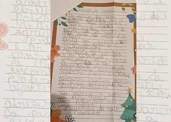 Última carta de Natal de jovem morto por leoa pedia amor materno e emprego 2 No texto, ele expressa seus desejos de forma simples: “Eu queria ter uma grande felicidade que eu nunca tive" • Reprodução/Redes sociais