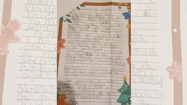 Última carta de Natal de jovem morto por leoa pedia amor materno e emprego