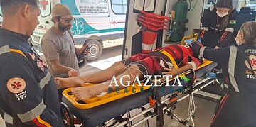 Adolescente é atropelado, bate a cabeça e desmaia na Via Chico Mendes