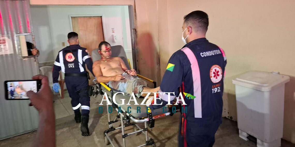 Confraternização termina em agressão e deixa dois homens feridos em bairro de Rio Branco