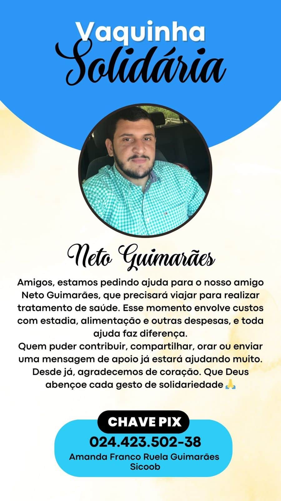 Infecção em prótese leva acreano a precisar de cirurgia urgente no Rio; família faz vaquinha