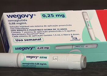 Medicamento Wegovy, composto pela semaglutida — Foto: Reprodução/RBS TV