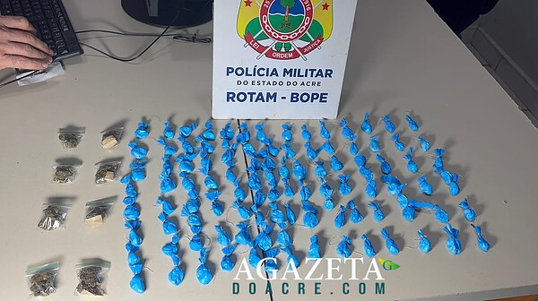 Drogas são encontradas em imóvel abandonado durante patrulhamento no bairro Defesa Civil