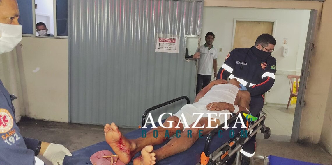 Homem é esfaqueado próximo à ponte metálica durante tentativa de homicídio em Rio Branco