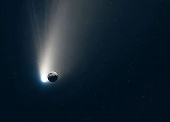 Concepção artística do 3I/Atlas, com base no artigo científico - (crédito: Whisk/Google IA)