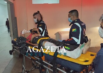 Colisão entre motos deixa motoboy e professor de jiu-jitsu feridos em Rio Branco