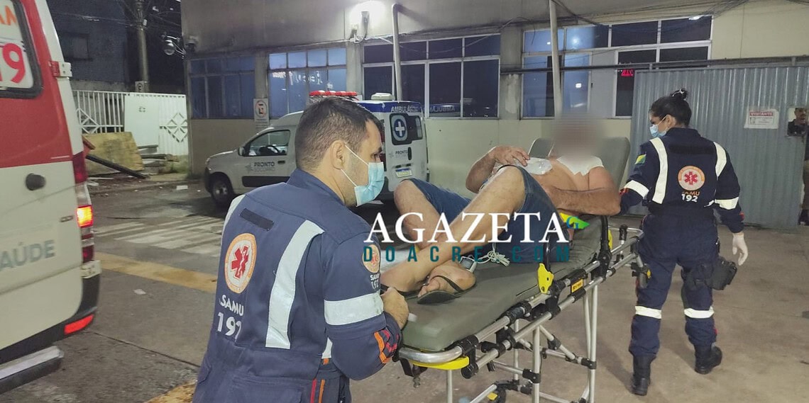 Trabalhador é alvo de tiros e facada durante ataque no Segundo Distrito de Rio Branco