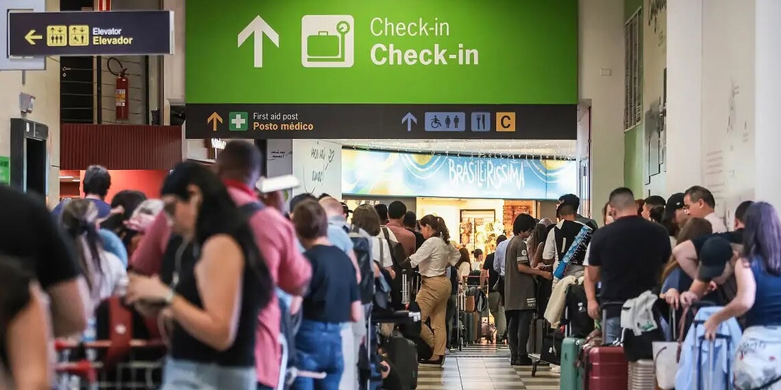 Ventos fortes afetam pelo menos 110 voos em Congonhas nesta quinta 1 Foto: Paulo Pinto/Agência Brasil