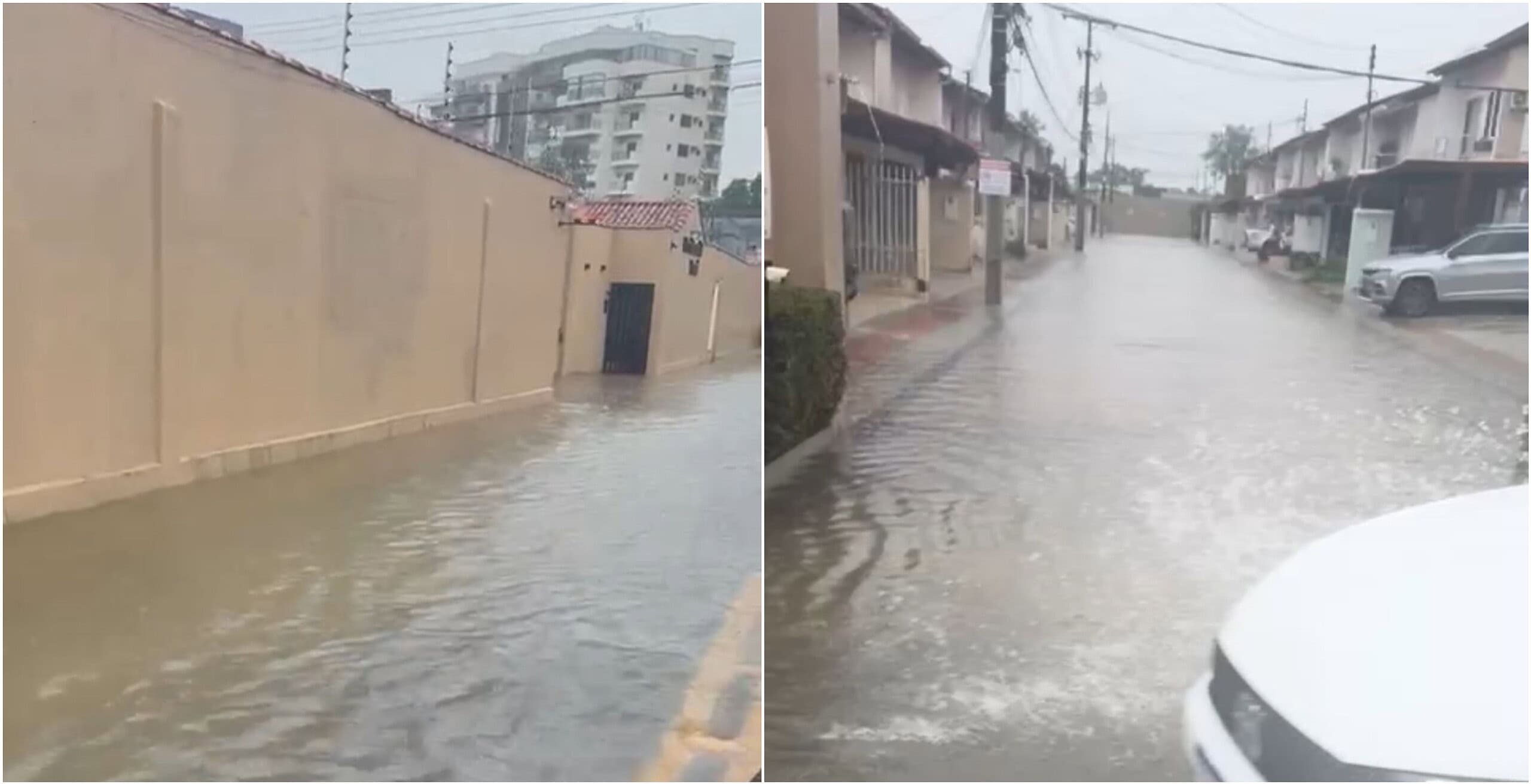 Chuva intensa já soma cerca de 100 mm em Rio Branco e provoca alagamentos em vários bairros; VÍDEO