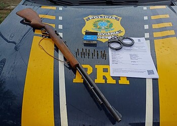 PRF apreende rifle calibre .22 e munições durante fiscalização na BR-364, no interior do Acre 6 Foto: Arquivo/PRF