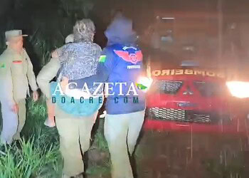 Idosa que estava desaparecida é resgatada em área de mata na Transacreana, em Rio Branco