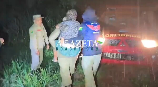 Idosa que estava desaparecida é resgatada em área de mata na Transacreana, em Rio Branco