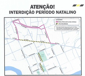 Trânsito no Centro de Rio Branco terá mudanças até janeiro por causa das Festividades Natalinas; veja como fica